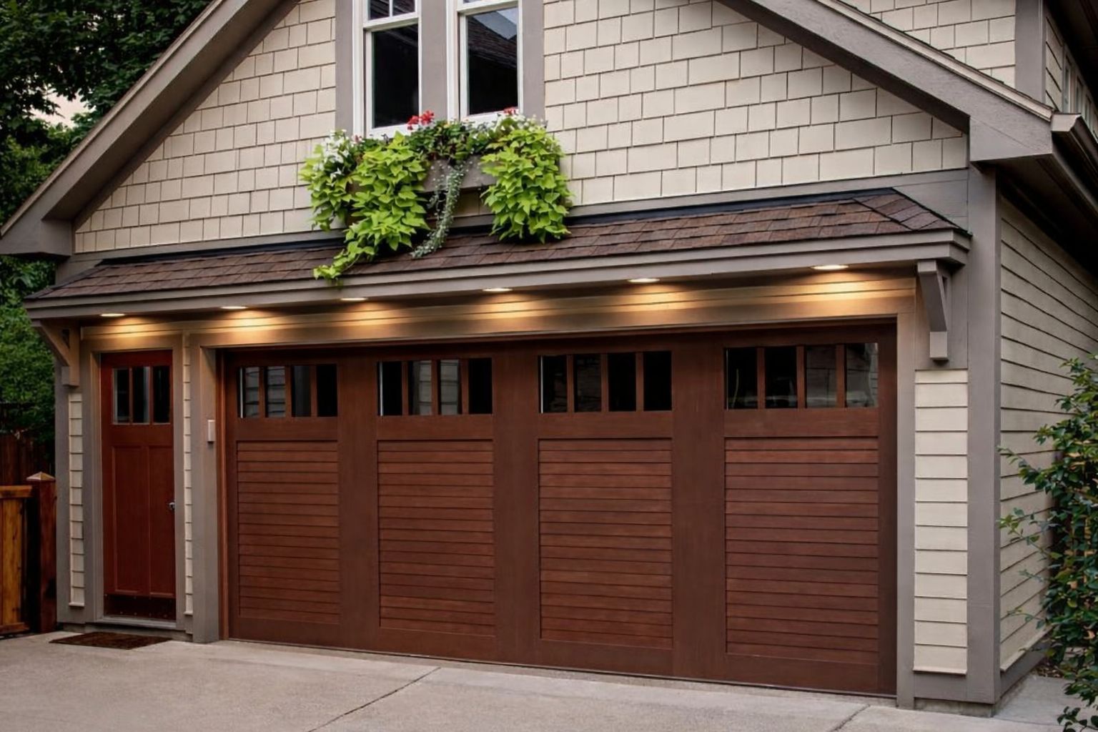 Carriage house garage door
